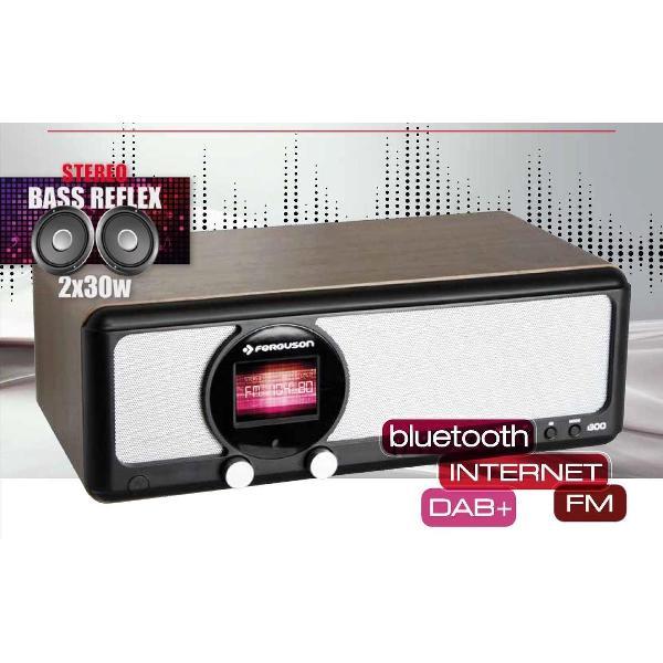 Ferguson Regent i350s - Internet radio - DAB +, FM, USB, BT - donker bruin