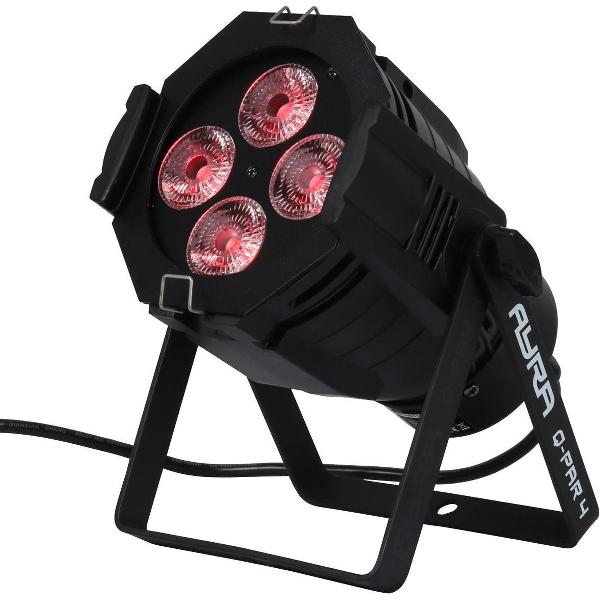 Met de Q-Par 4 LED spot van Ayra kun je niet misgaan. De 10 Watt RGBW LED's bieden een indrukwekkende lichtopbrengst en de kleurmogelijkheden zijn eindeloos. De spot gekenmerkt door een sierlijke gegoten aluminium behuizing.