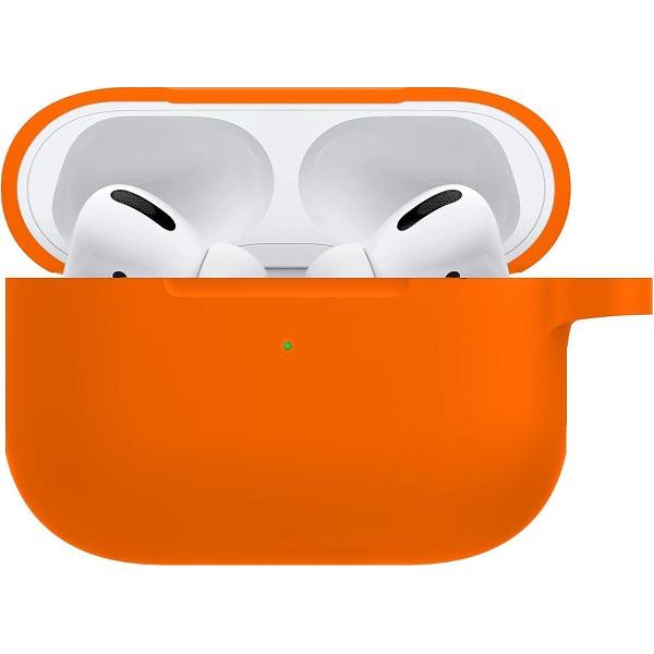Hoes voor Apple AirPods Pro Hoesje Siliconen Case - Oranje