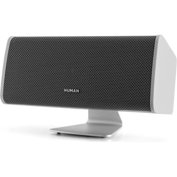 NUMAN Ambience centrale luidspreker 60W RMS , geschikt voor wandmontage , aluminium standvoet , 6 m luidsprekerkabel , wit