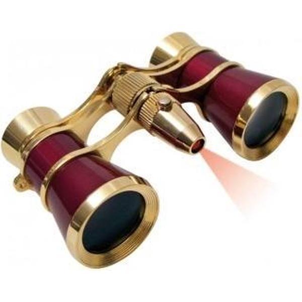 Braun Photo Technik Verrekijker Opera Met LED 3x25 Goud/Burgundy