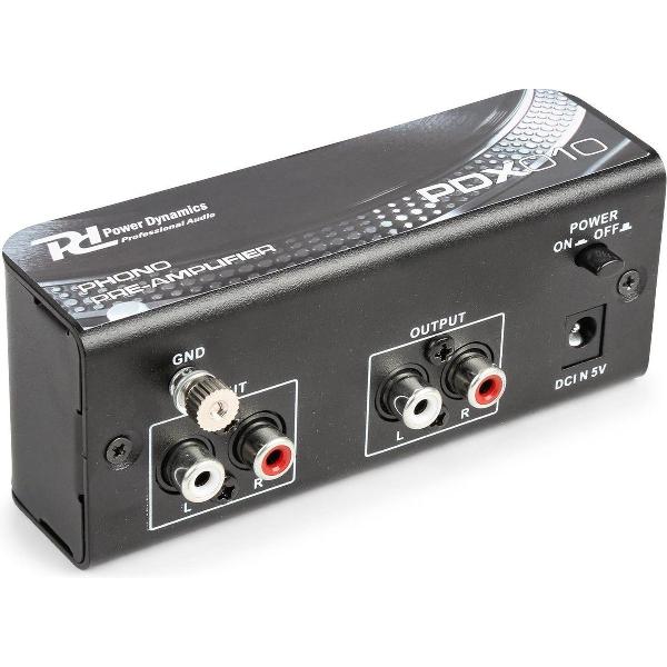 Phono voorversterker - Power Dynamics - PDX010 - Phono voorversterker - stereo - met RIAA correctie