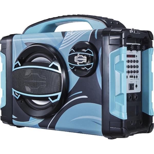 Brigmton BBOX-2 Draagbaar Digitaal Zwart, Blauw radio