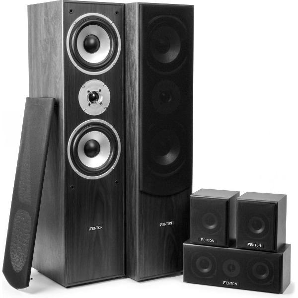 Fenton Thuis bioscoop speaker systeem - Zwart - 5 delig