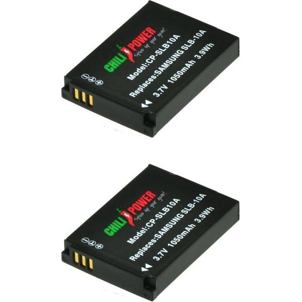 ChiliPower Samsung SLB-10A / SBL-10A camera batterij - 2 stuks verpakking