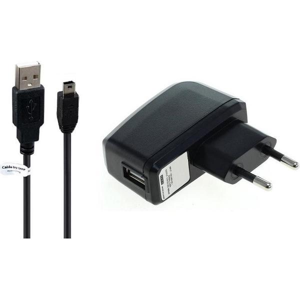 1A oplader en oplaadkabel. 1,5 m Oplaadsnoer met adapter stekker Past ook op Creative o.a. Zen Style M100, Zen Style M300, Zen Touch, Zen Touch 2, Zen V, Zen V Plus, Zen Vision