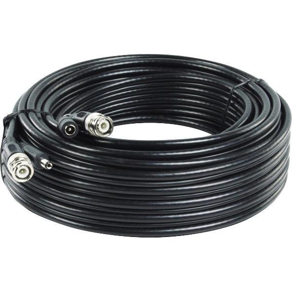KÃ¶nig, Security Coax Kabel RG59 + DC Voeding, 10m
