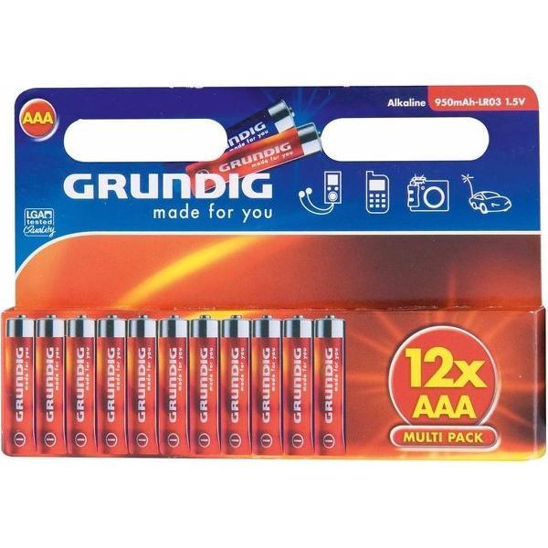 Alkaline batterijen AAA Grundig 12 stuks
