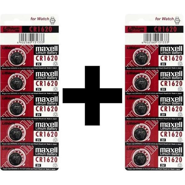 CR1620 Lithium Knoopcel 10 Stuks 3V - 1+1 Gratis