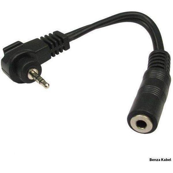 Benza Kabel - 2.5mm Jack Stereo naar 3.5mm Jack Vrouwelijk Stereo