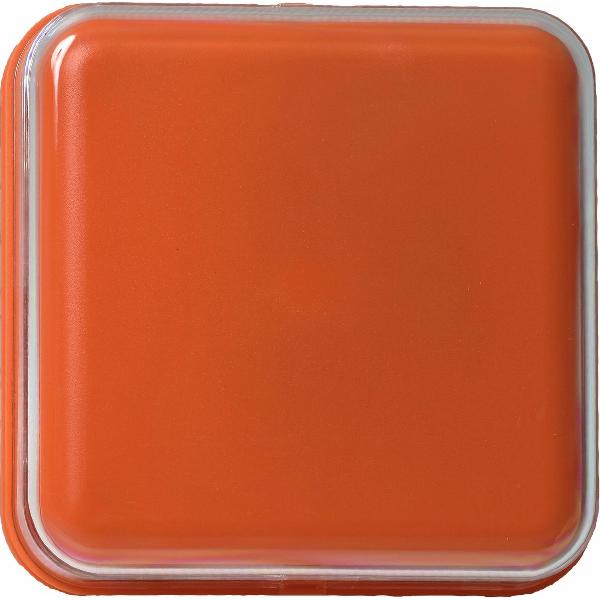 Praatknop met afbeelding oranje