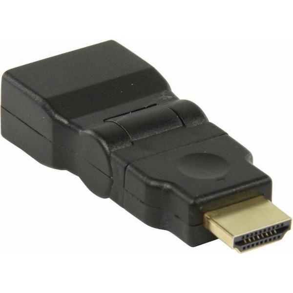 Nedis CVGP34905BK Hdmi-adapter Hdmi-connector - Hdmi Female Draaibaar Zwart