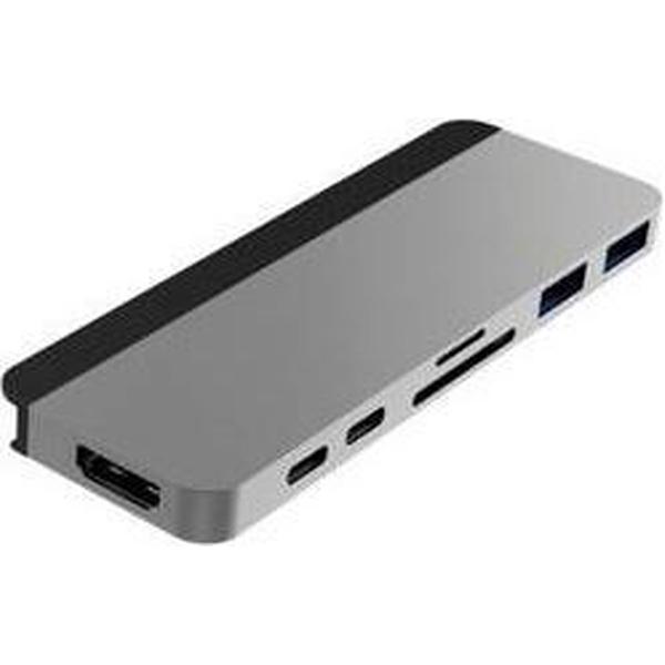 HyperDrive DUO 7-in-2 USB-C Hub (Zilver)