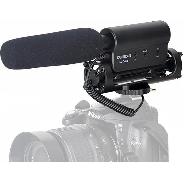 TAKSTAR SGC-598 Professionele fotografie Interview Toegewijde microfoon voor DSLR en DV-camcorder
