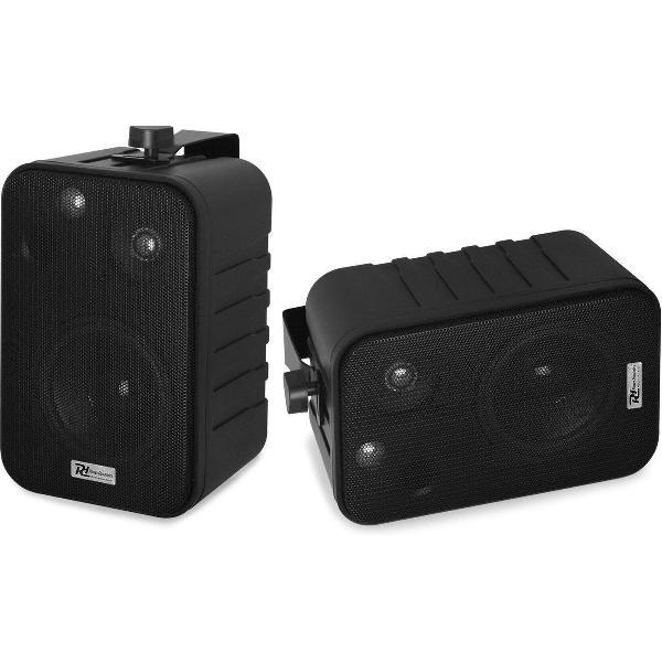 Speakerset - Power Dynamics BV40V Zwarte speakerset voor 100V geluidsinstallatie - 50W