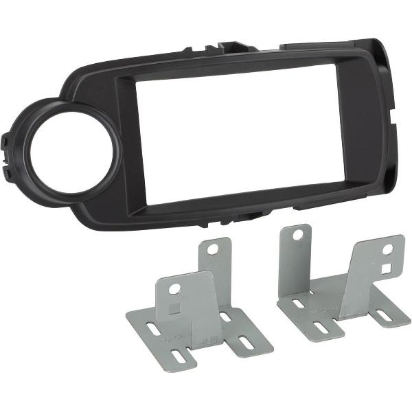 2-DIN Paneel Toyota Yaris 2014- 2019 Kleur: Zwart