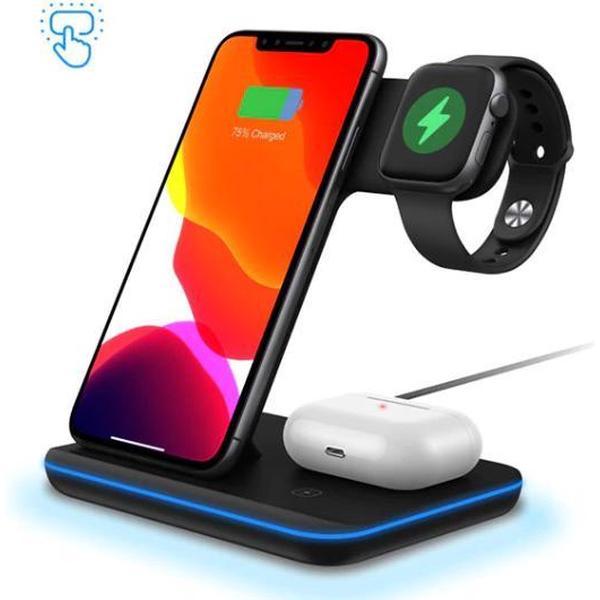 3-in-1 Draadloze oplader Apple / Samsung / Huawei - Apple oplaad dock 3-in-1 - Apple oplaad dock 3-in-1