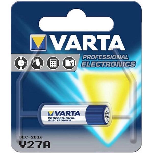 1x Varta V27A - 12volt (niet oplaadbaar)
