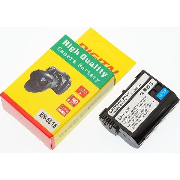 Camera Batterij Accu EN-EL15 2200mAh Nikon D7500 780 D810