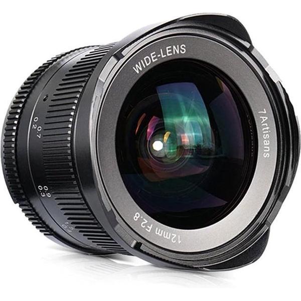 7artisans 12mm F2.8 manual focus lens Canon systeem camera + gratis lenspen en lens tas