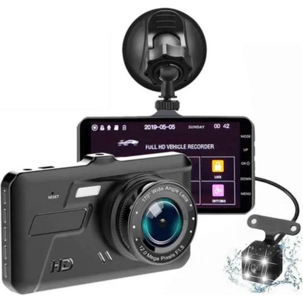 Y950T Touch 2CH Dual 4.0 inch FullHD dashcam voor auto