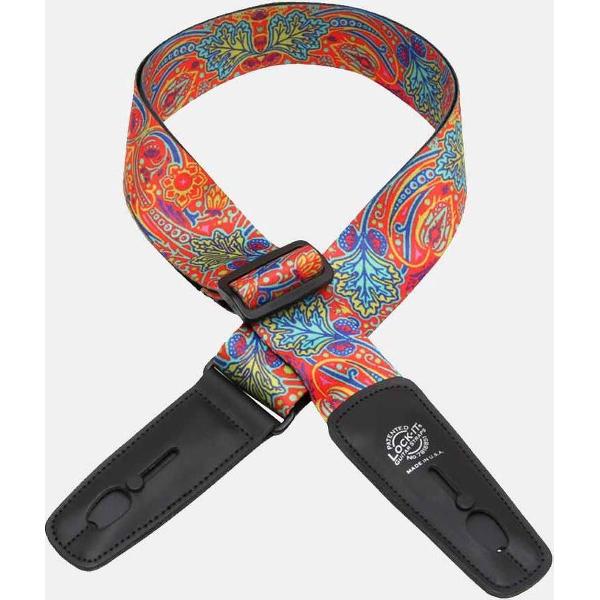Lock-It LIS 035 BM5 Gitaarband Orange Rock Art Bob Masse
