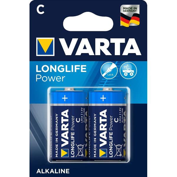 Varta Longlife Power C Batterijen - LR14 - 2 stuks