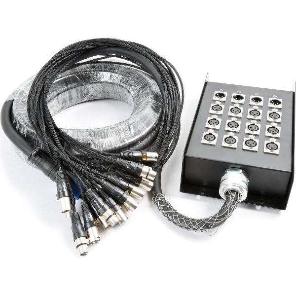 PD Connex Stage Snake 12 + 4 XLR 15m 18mm