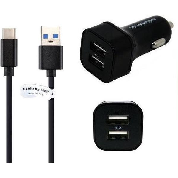 4,8A Auto oplader en 1,8 m Oplaadkabel USB 3.0. Autolader adapter plug met stekker. Past ook op ZTE. O.a. Nubia X, Nubia Z18, Nubia M2, Nubia N1, Nubia N2, Nubia Z11, Nubia Z17, Nubia Z17s