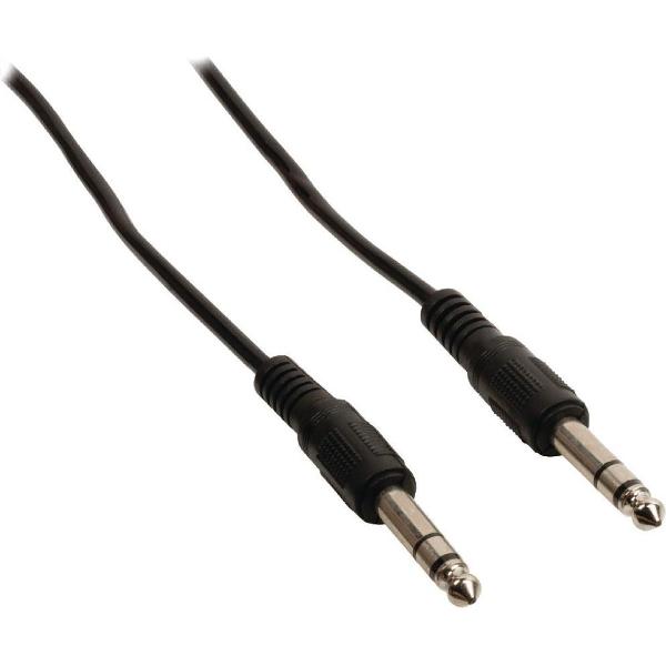 Valueline Vlap23000b20 Jack Stereo Audiokabel 6,35 mm Mannelijk - 6,35 mm Mannelijk 2,00 M Zwart