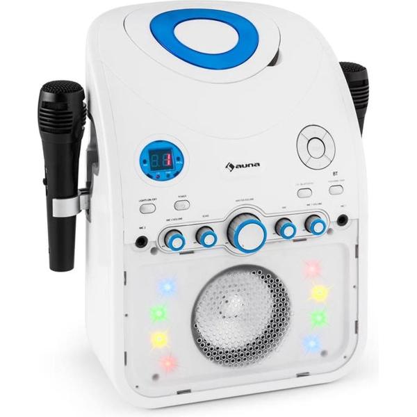 StarMaker karaoke-installatie CD-speler bluetooth AUX LED-lichteffect 2 x microfoon