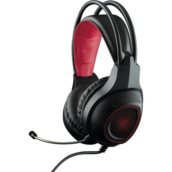 Ksix BXAUGM01 hoofdtelefoon/headset Hoofdband 3,5mm-connector Zwart, Rood