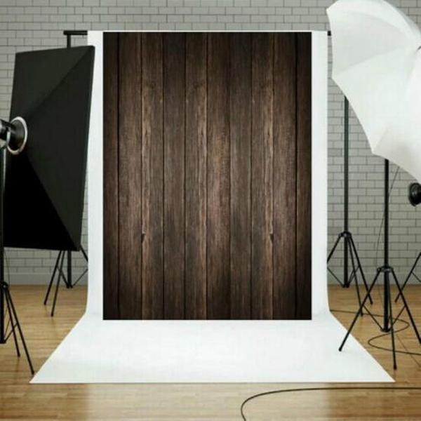 Fotostudio Prop Houtnerf Achtergronddoek, Afmeting: 1.5mx 2.1m (320)