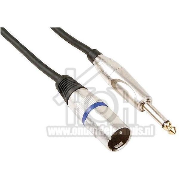 Professionele Xlr Kabel,Xlr Mannelijk Naar Monojack 6.35Mm Mannelijk (1.5M)