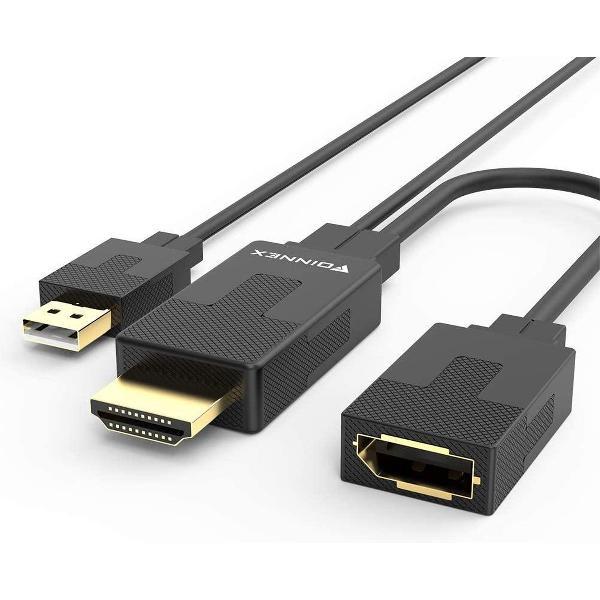 HDMI naar Displayport - ZINAPS HDMI naar mini display port adapter, HDMI-naar-poort adapter, display port naar HDMI adapter weer te geven