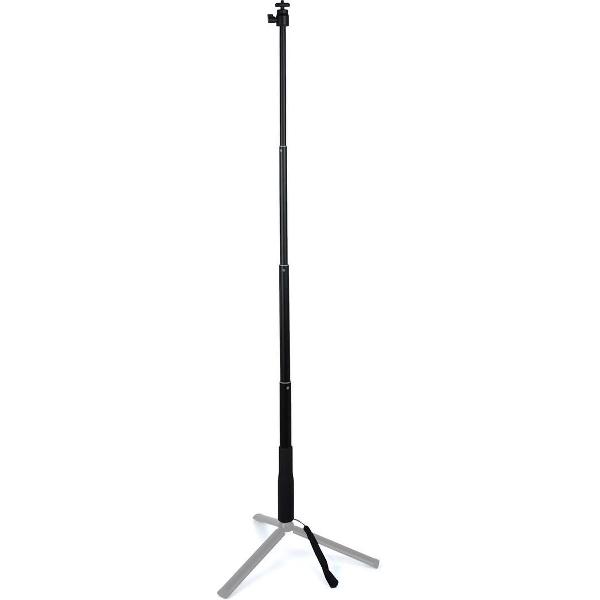 Handheld Gimbal aluminium verlengstang buis Selfie Stick met balhoofd, lengte: 30-90cm (zwart)