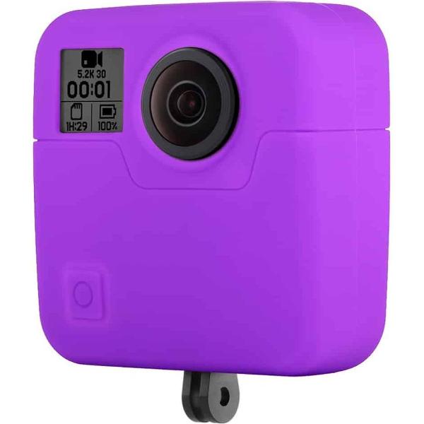 PULUZ voor GoPro Fusion siliconen beschermhoes (paars)