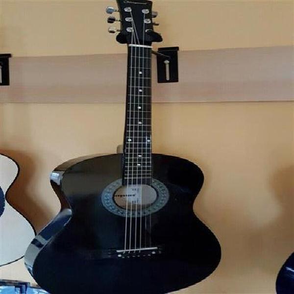 Akoestische Westerngitaar 4/4 Folk Style Zwart