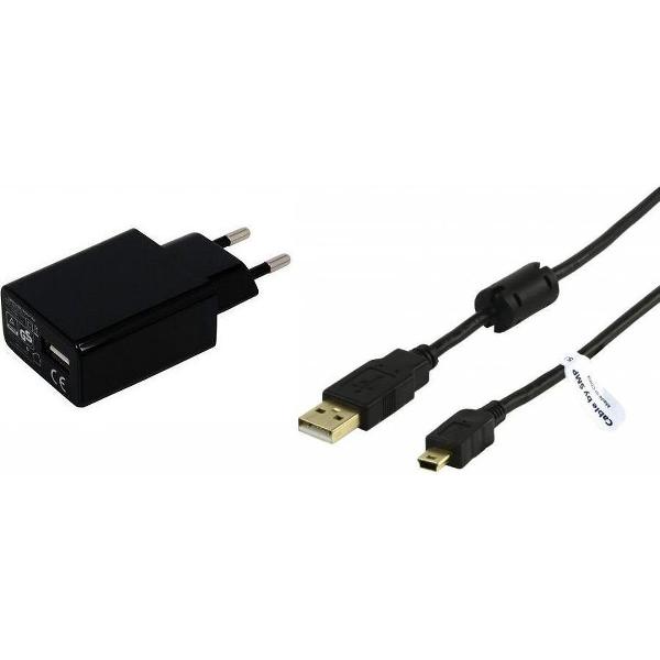 3A lader TUV gekeurd 1,8 m Oplaadkabel en oplader adapter met stekker. Past ook op Sony o.a. Walkman NW-S202, NW-S202F, NW-S203, NW-S205F