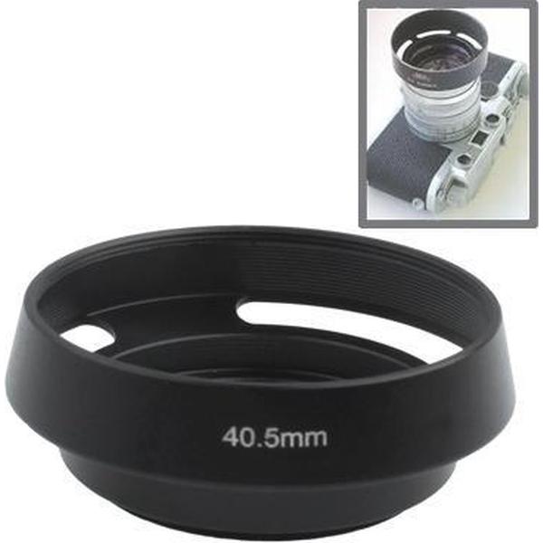 40,5 mm metalen geventileerde zonnekap voor Leica (zwart)