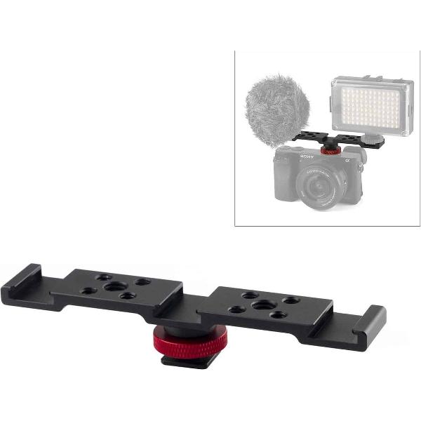 PULUZ Driekoppige flitsschoenbeugelbevestiging (zwart)