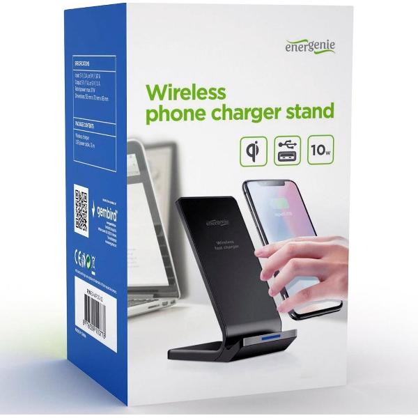 Gembird EG-WPC10-02 oplader voor mobiele apparatuur Zwart Binnen