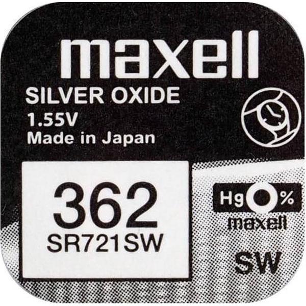 Maxell 18291500 huishoudelijke batterij Wegwerpbatterij SR721SW Zilver-oxide (S)