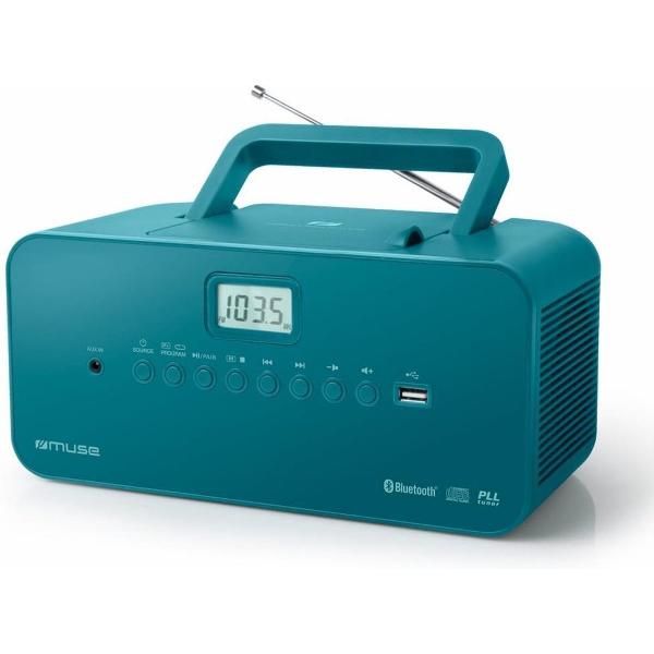 Muse M-30 BTB - Draagbare Radio/CD-speler met USB en bluetooth - blauw