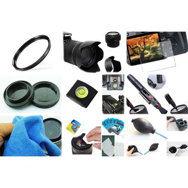 10 in 1 accessories kit voor Canon 200D + 18-55MM IS STM