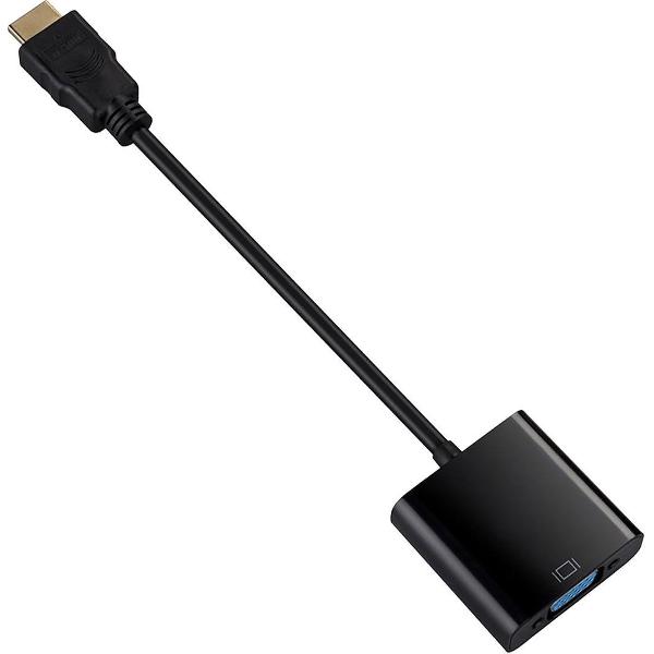 HDMI naar VGA Converter Kabel - HDMI naar VGA Adapter Kabel - Zwart