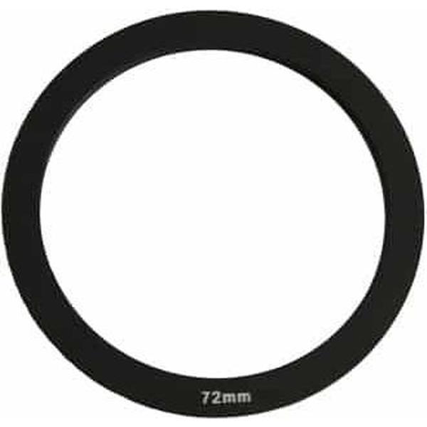 72 mm vierkante filterstappenring (zwart)