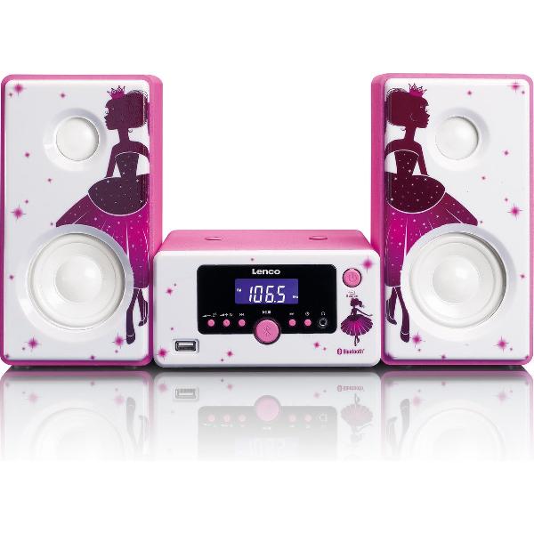 Lenco MC-020 - Microset Tafelradio / Bluetooth en USB - Princess