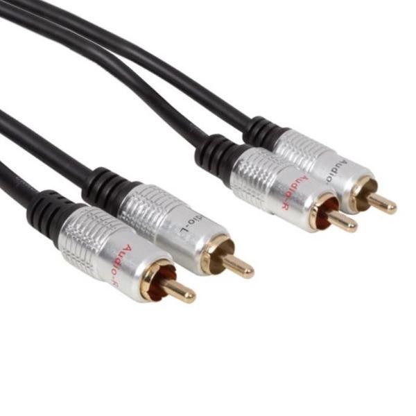 Velleman Audiokabel Rca 5 Meter Koper Zwart