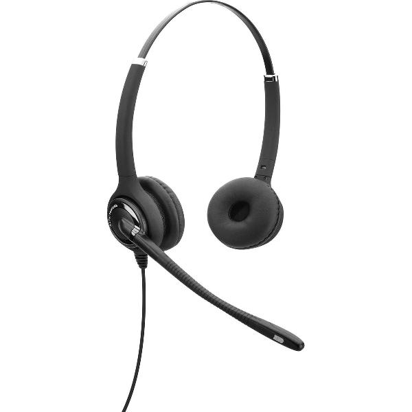Axtel Elite HDvoice duo NC Headset Hoofdband Zwart, Zilver